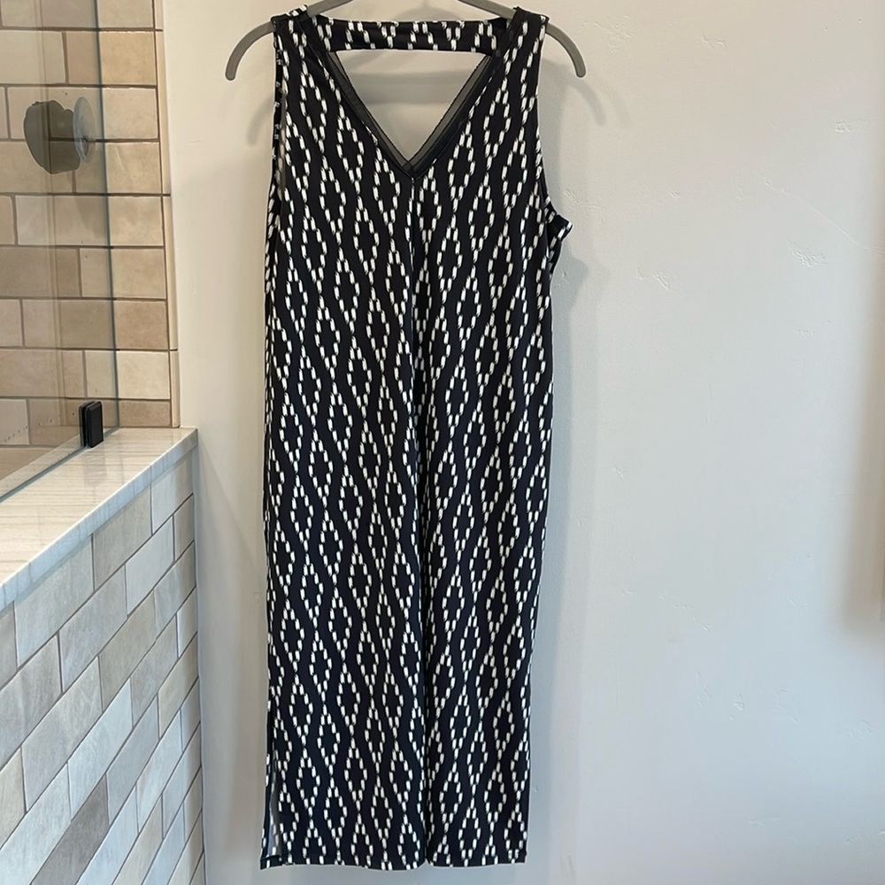 NWT Geo print midi dress, Banana Republic
